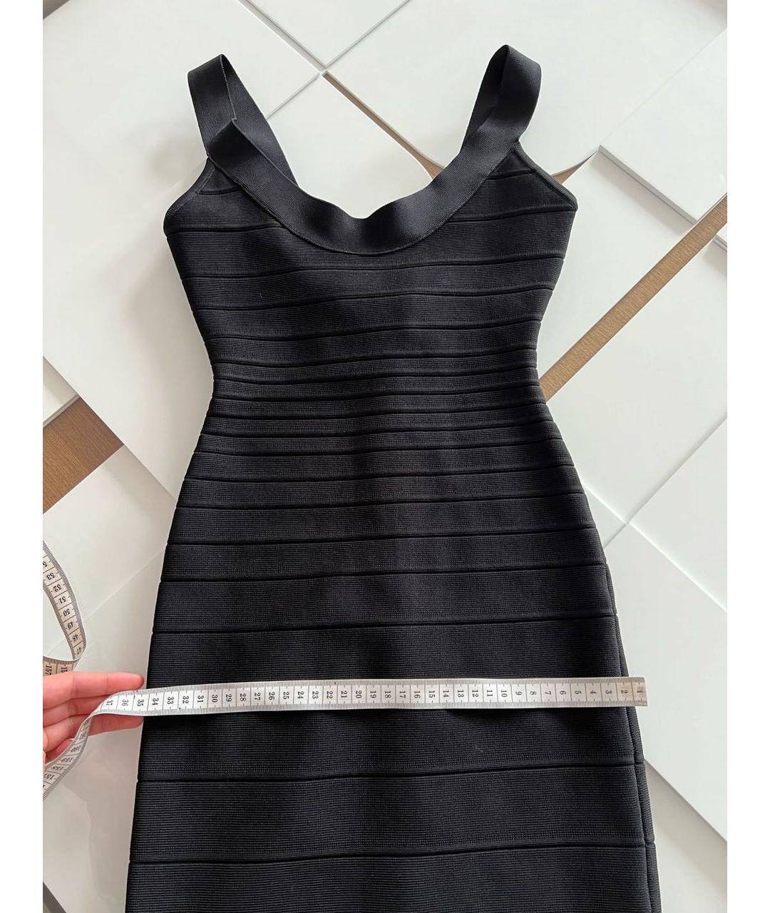 HERVE LEGER Черное платье, фото 8