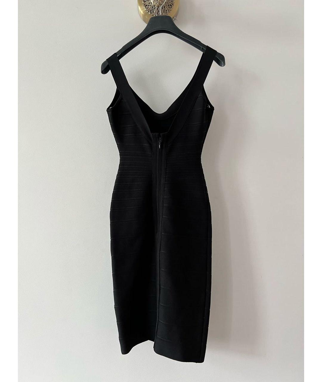 HERVE LEGER Черное платье, фото 2