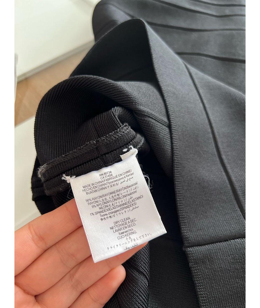 HERVE LEGER Черное платье, фото 4