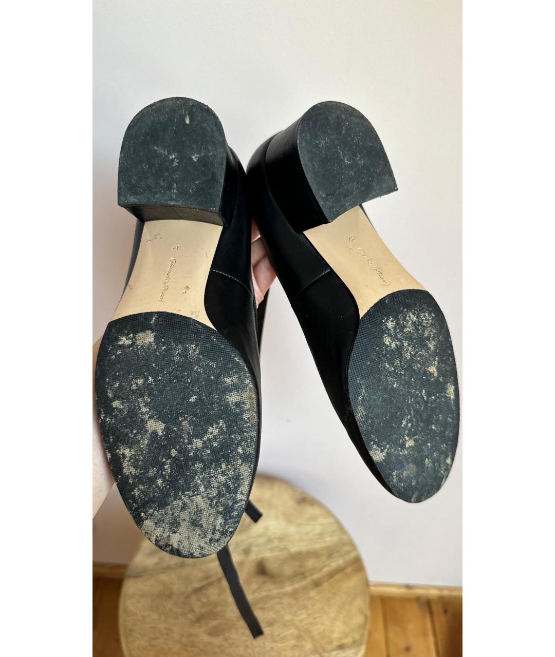 GIANVITO ROSSI Черные кожаные туфли, фото 5