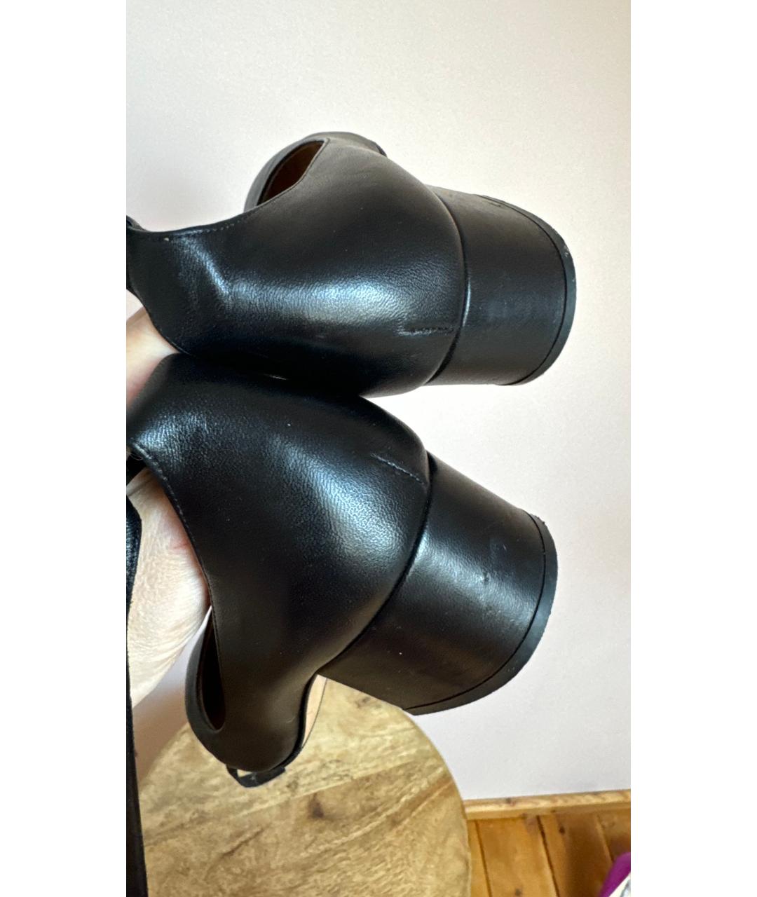 GIANVITO ROSSI Черные кожаные туфли, фото 4