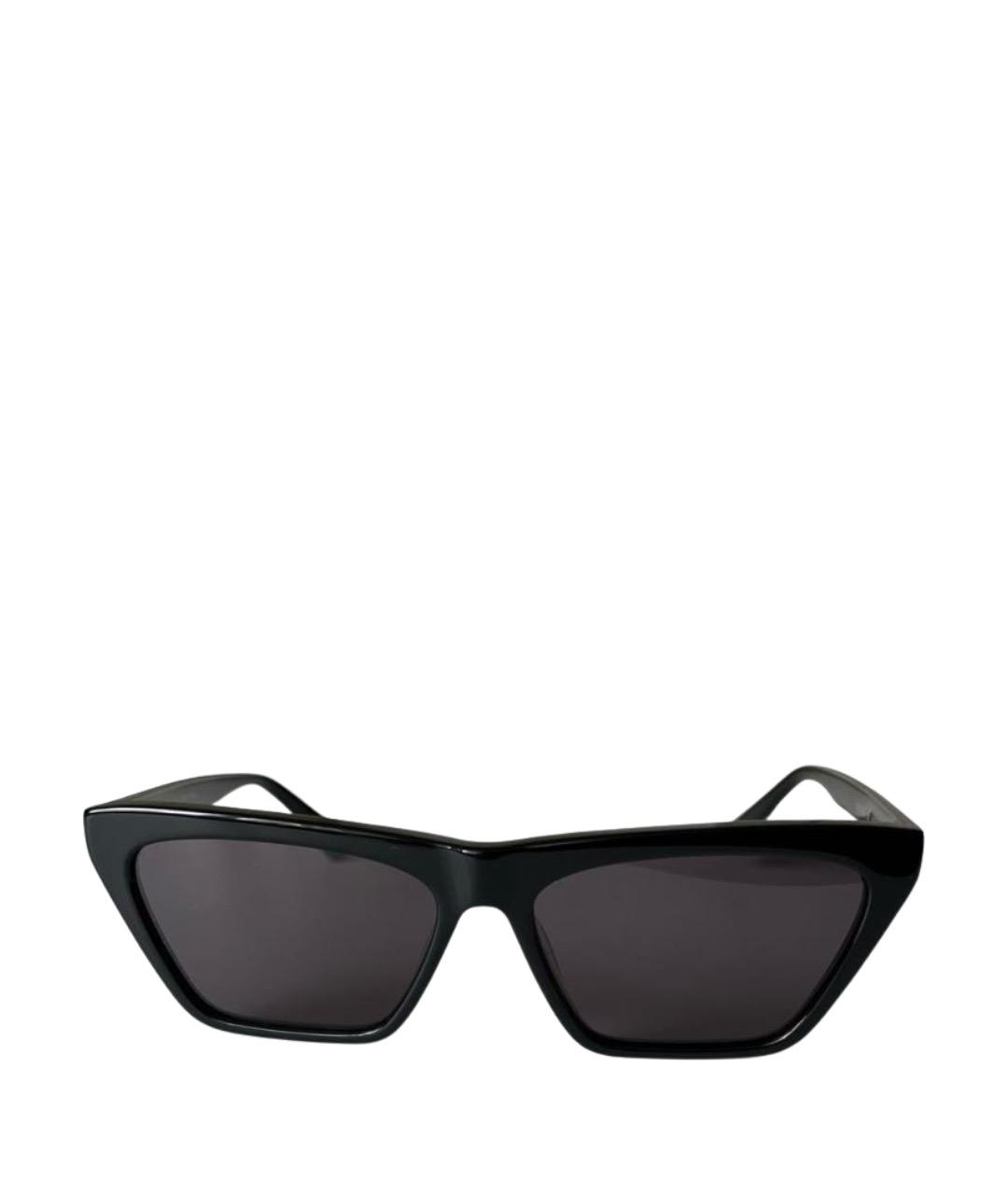 MCQ ALEXANDER MCQUEEN Черные пластиковые солнцезащитные очки, фото 1