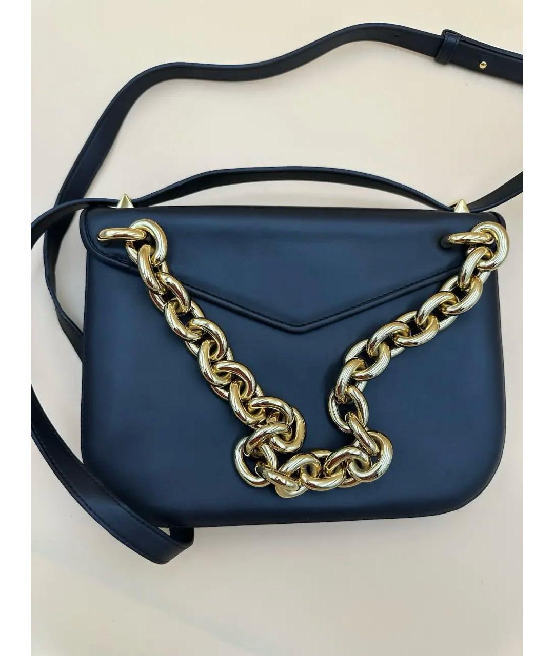 BOTTEGA VENETA Черная кожаная сумка через плечо, фото 4