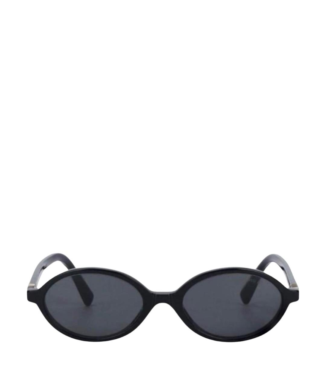 MIU MIU Черные пластиковые солнцезащитные очки, фото 1