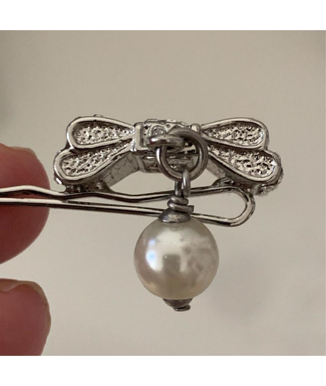 CHANEL Серебряная заколка, фото 5