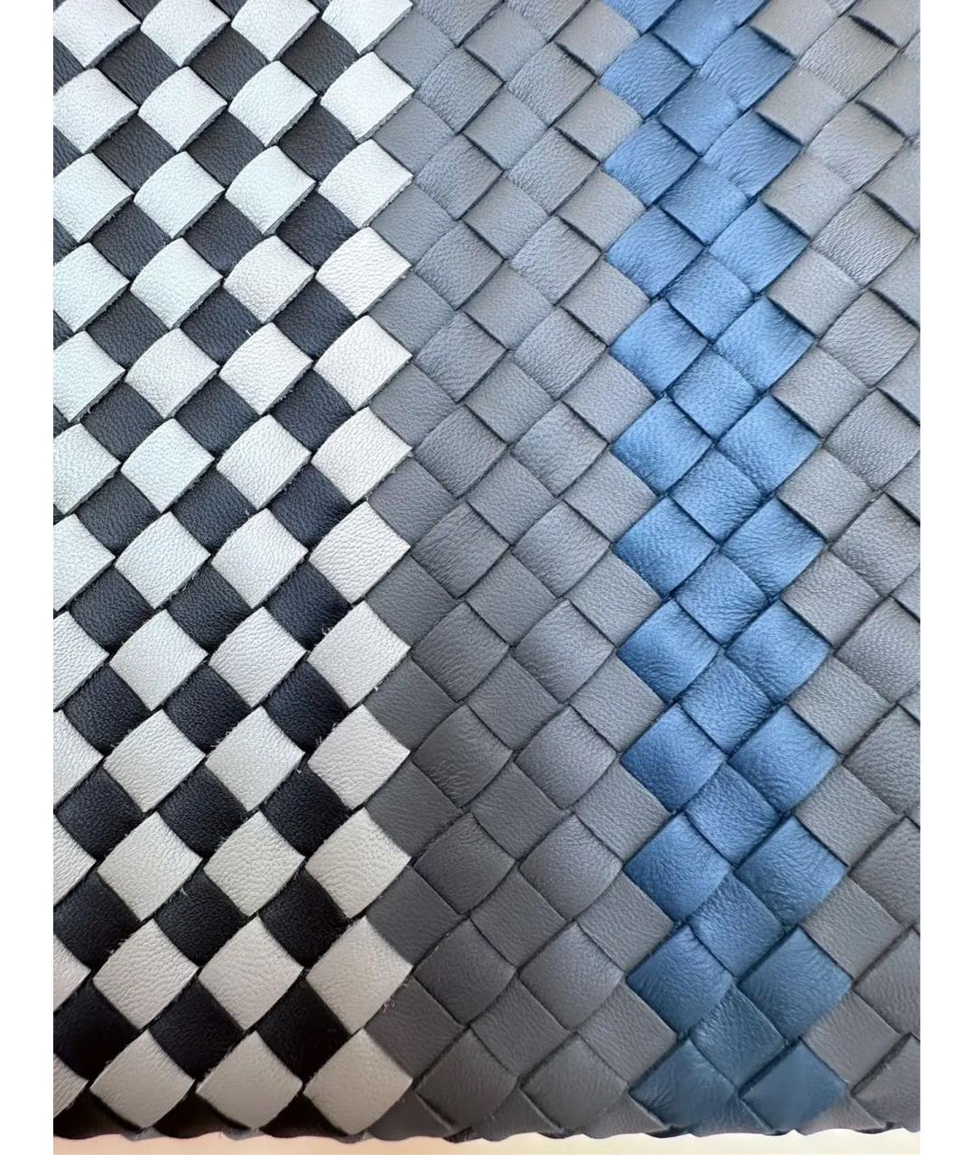 BOTTEGA VENETA Синяя кожаная папка для документов, фото 5