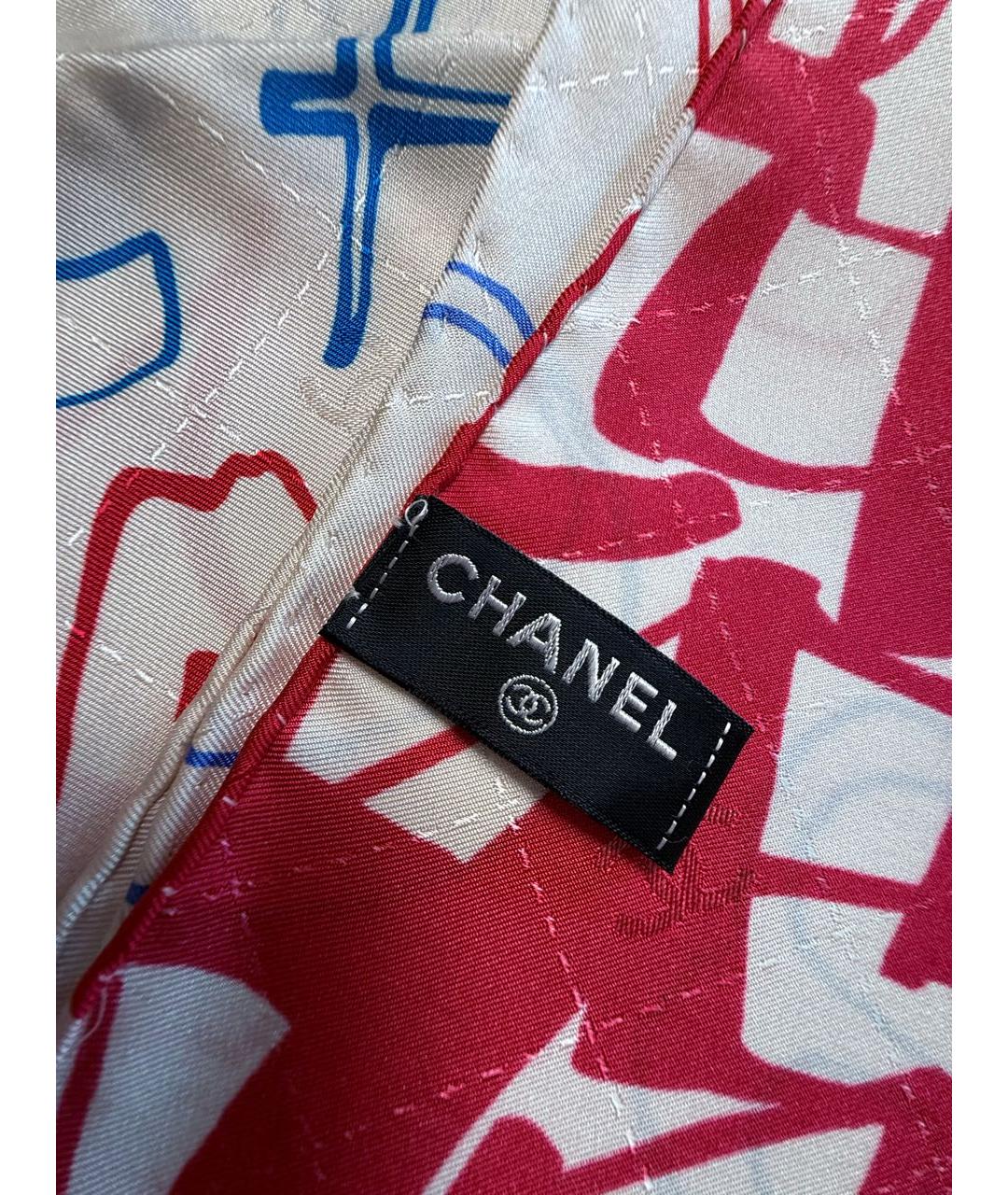 CHANEL Мульти шелковый платок, фото 6