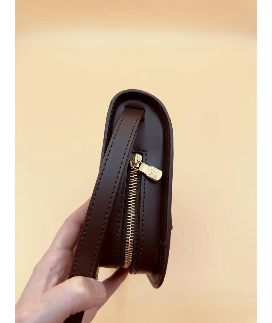 LOUIS VUITTON Коричневая барсетка, фото 8