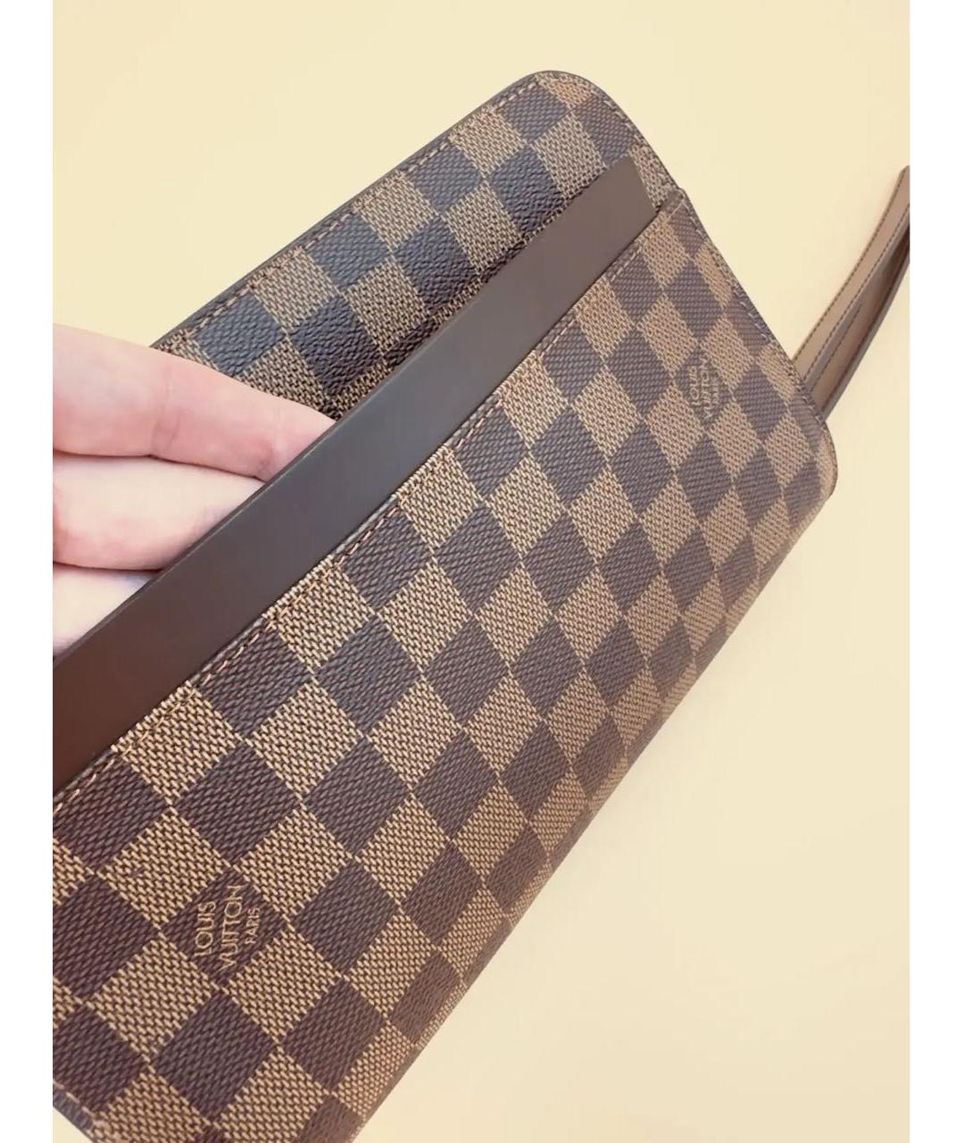 LOUIS VUITTON Коричневая барсетка, фото 5