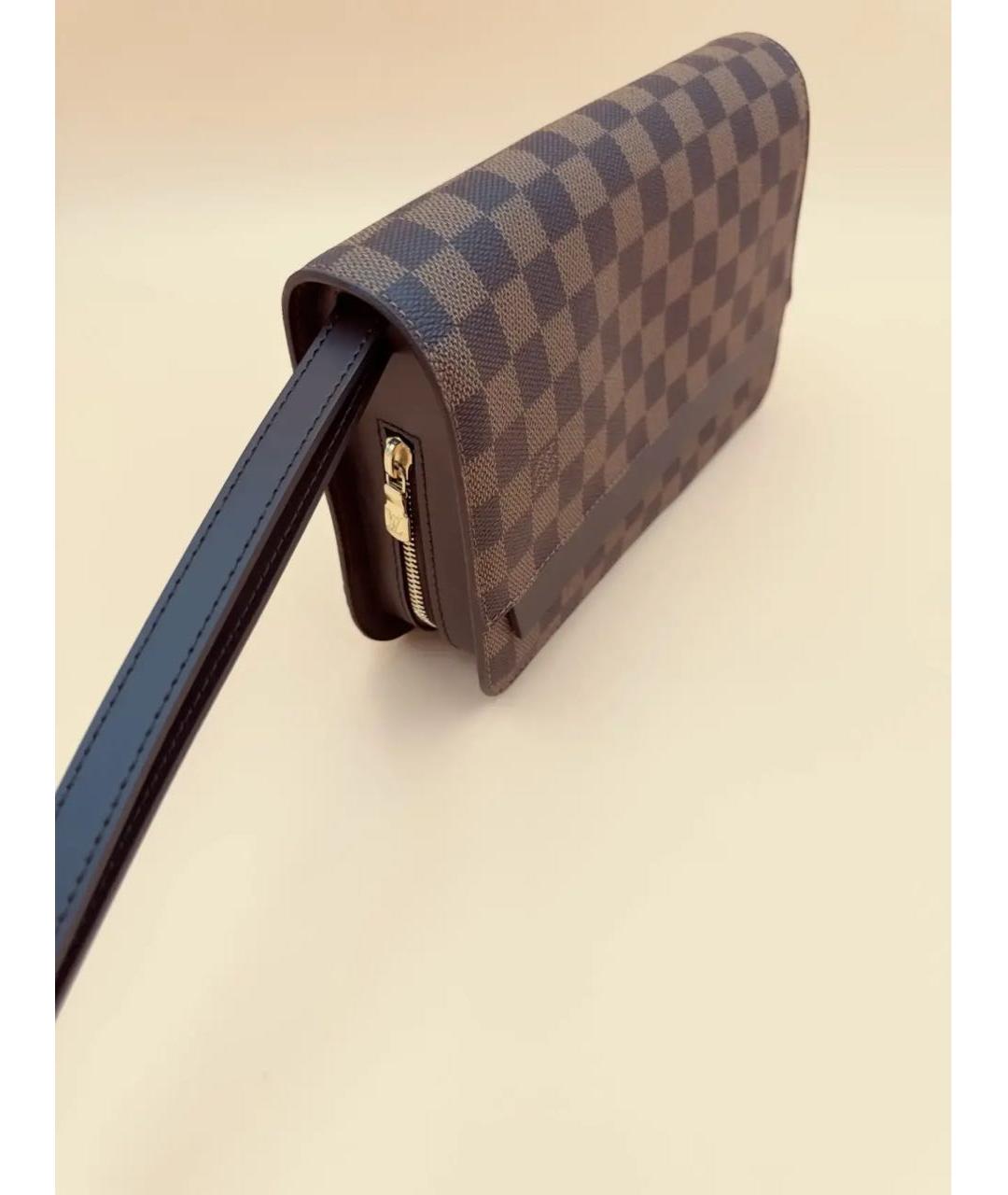LOUIS VUITTON Коричневая барсетка, фото 3