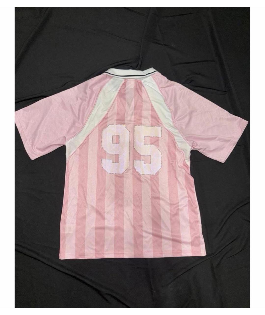 JUICY COUTURE Розовая полиэстеровая футболка, фото 4