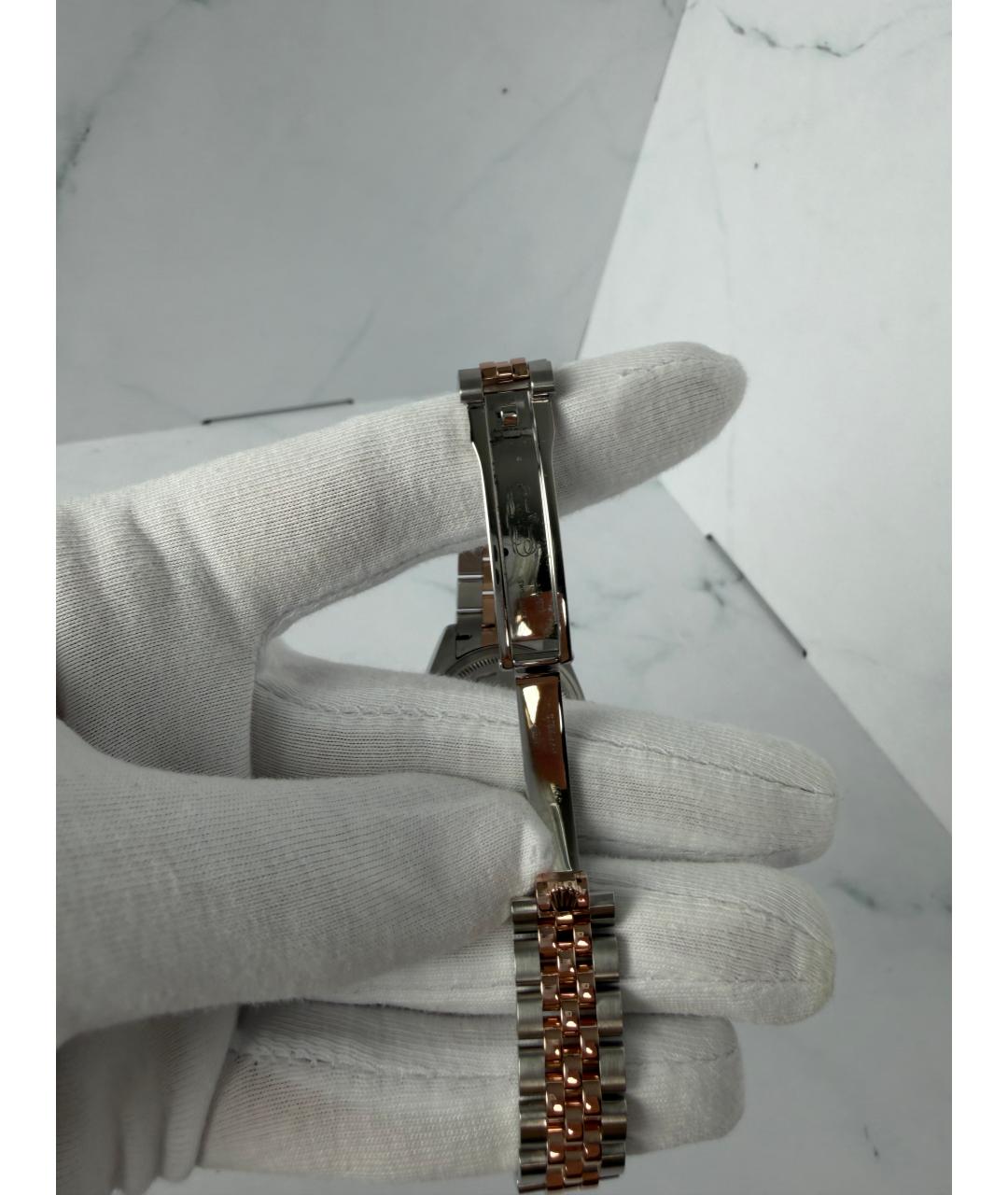 ROLEX Зеленые часы из розового золота, фото 9