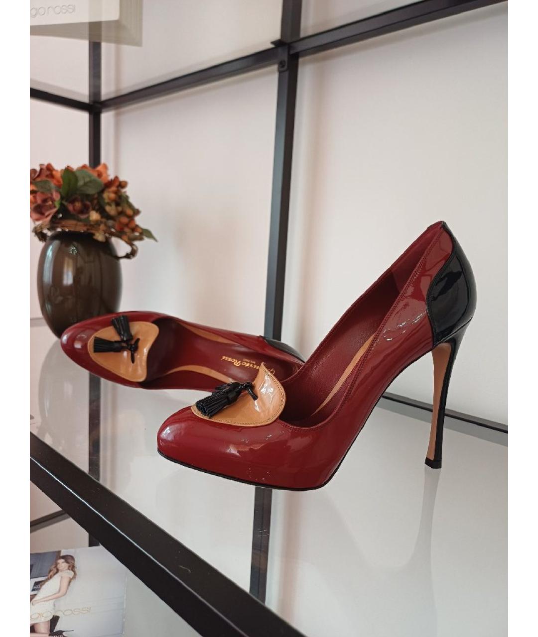 GIANVITO ROSSI Мульти туфли из лакированной кожи, фото 4