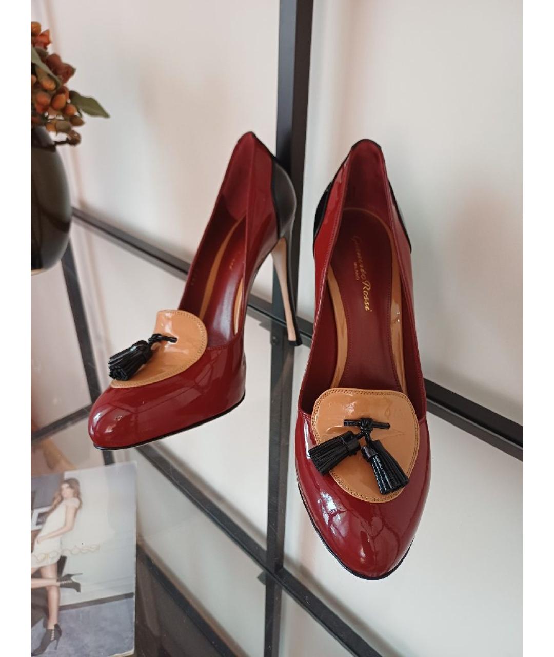 GIANVITO ROSSI Мульти туфли из лакированной кожи, фото 5