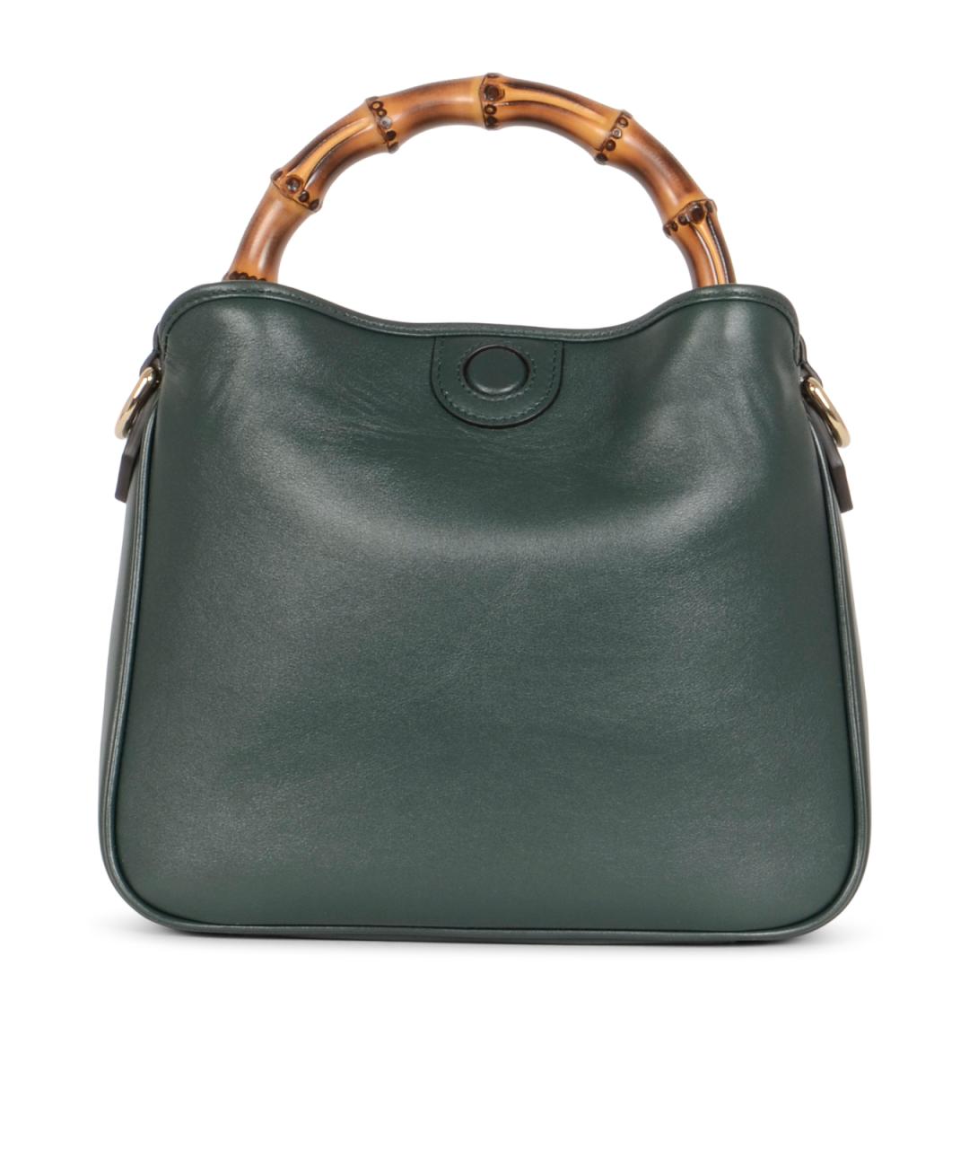 GUCCI Зеленая кожаная сумка через плечо, фото 3