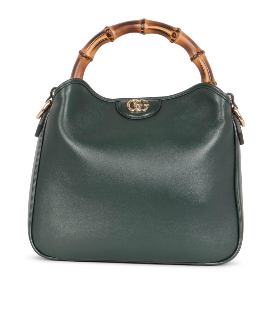 GUCCI Зеленая кожаная сумка через плечо, фото 1