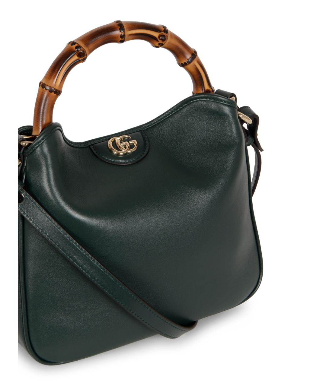 GUCCI Зеленая кожаная сумка через плечо, фото 4