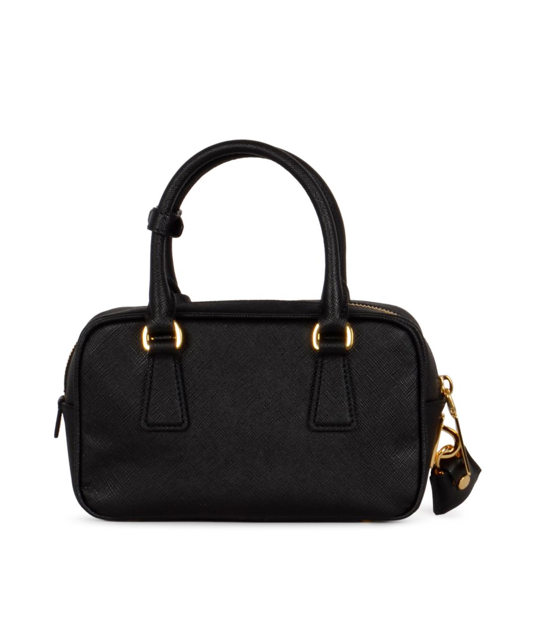 PRADA Черная кожаная сумка тоут, фото 4