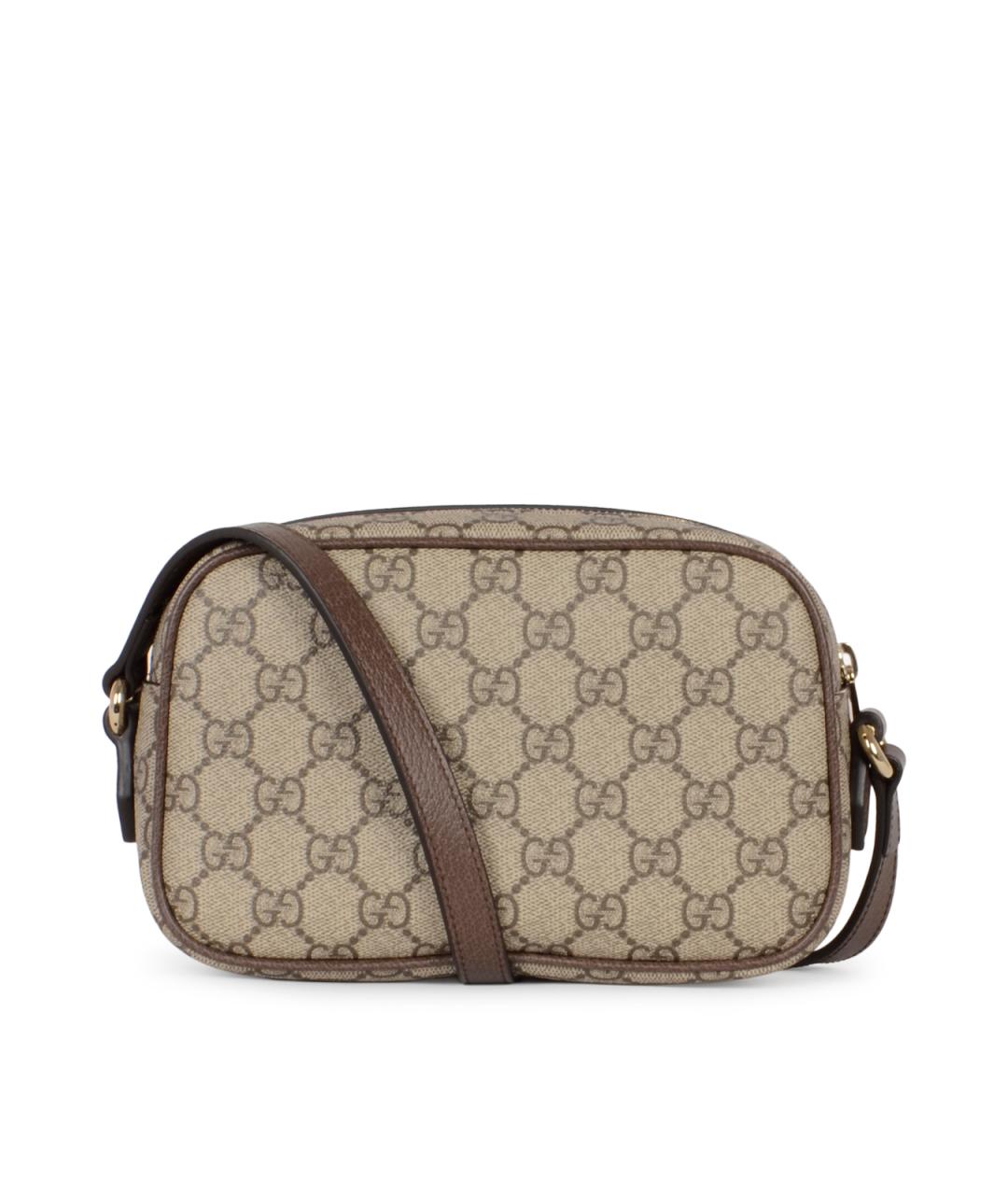 GUCCI Бежевая тканевая сумка через плечо, фото 3