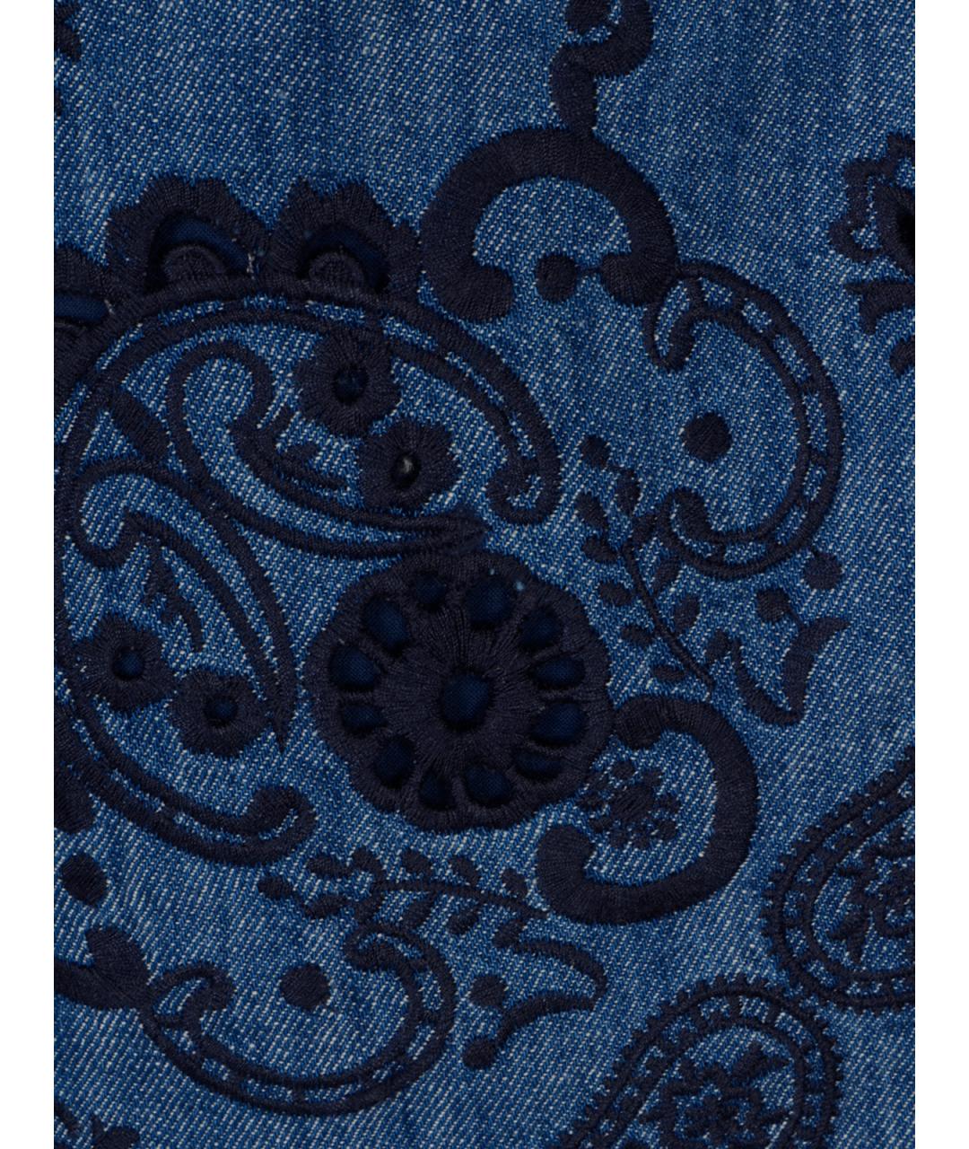 ZIMMERMANN Синие хлопковые шорты, фото 3