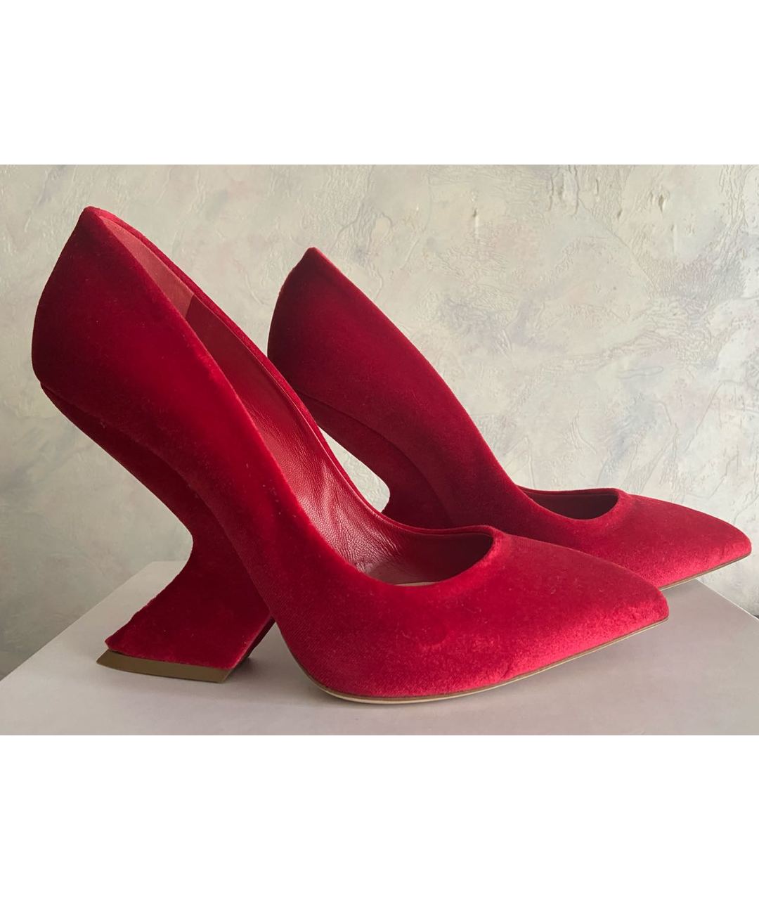 CHRISTIAN DIOR PRE-OWNED Красные кожаные туфли, фото 6