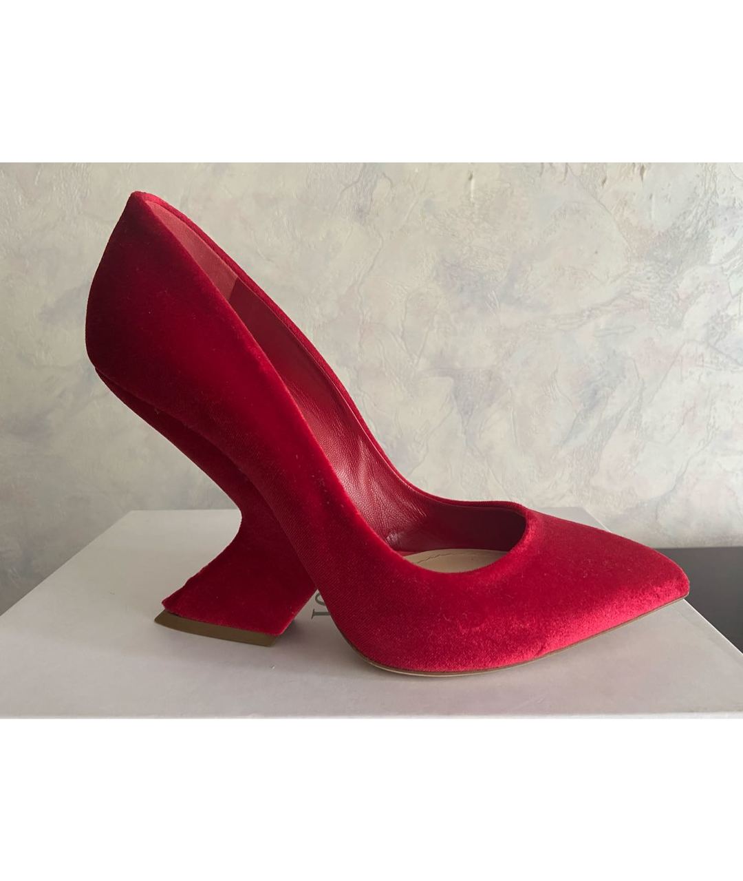 CHRISTIAN DIOR PRE-OWNED Красные кожаные туфли, фото 8