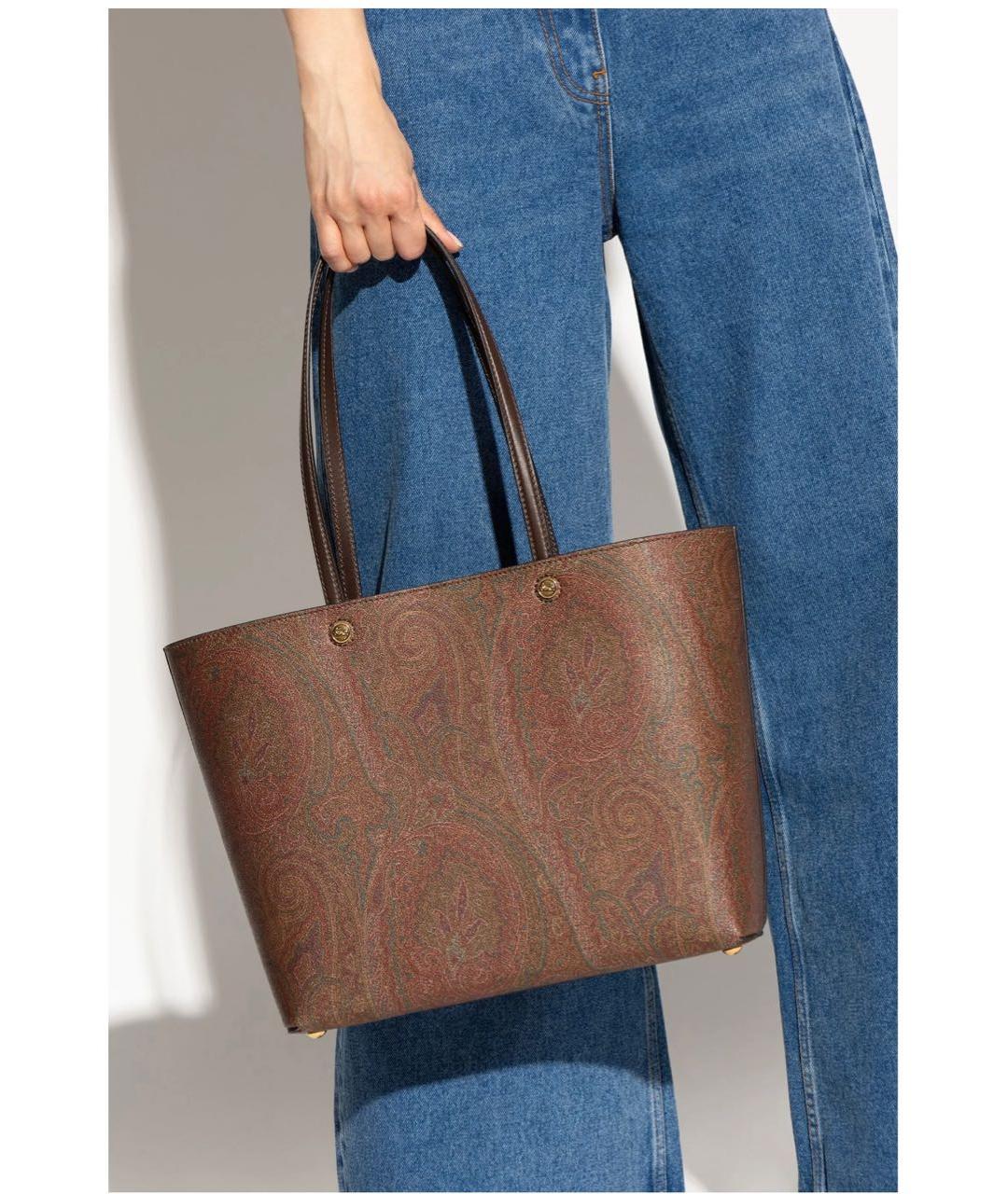 ETRO Коричневая сумка тоут, фото 2