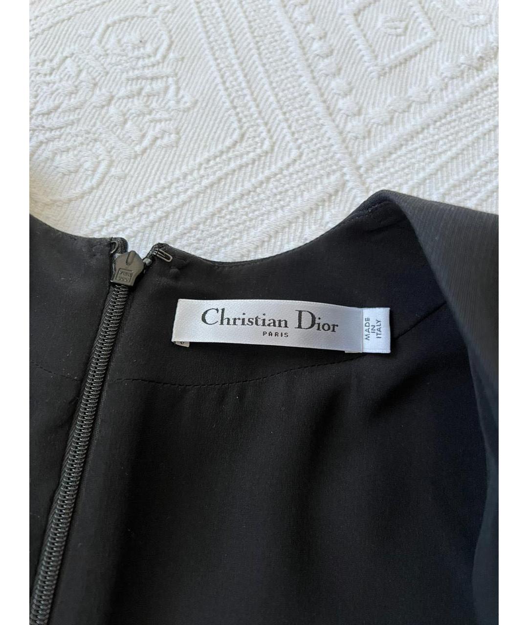 CHRISTIAN DIOR Черное повседневное платье, фото 3