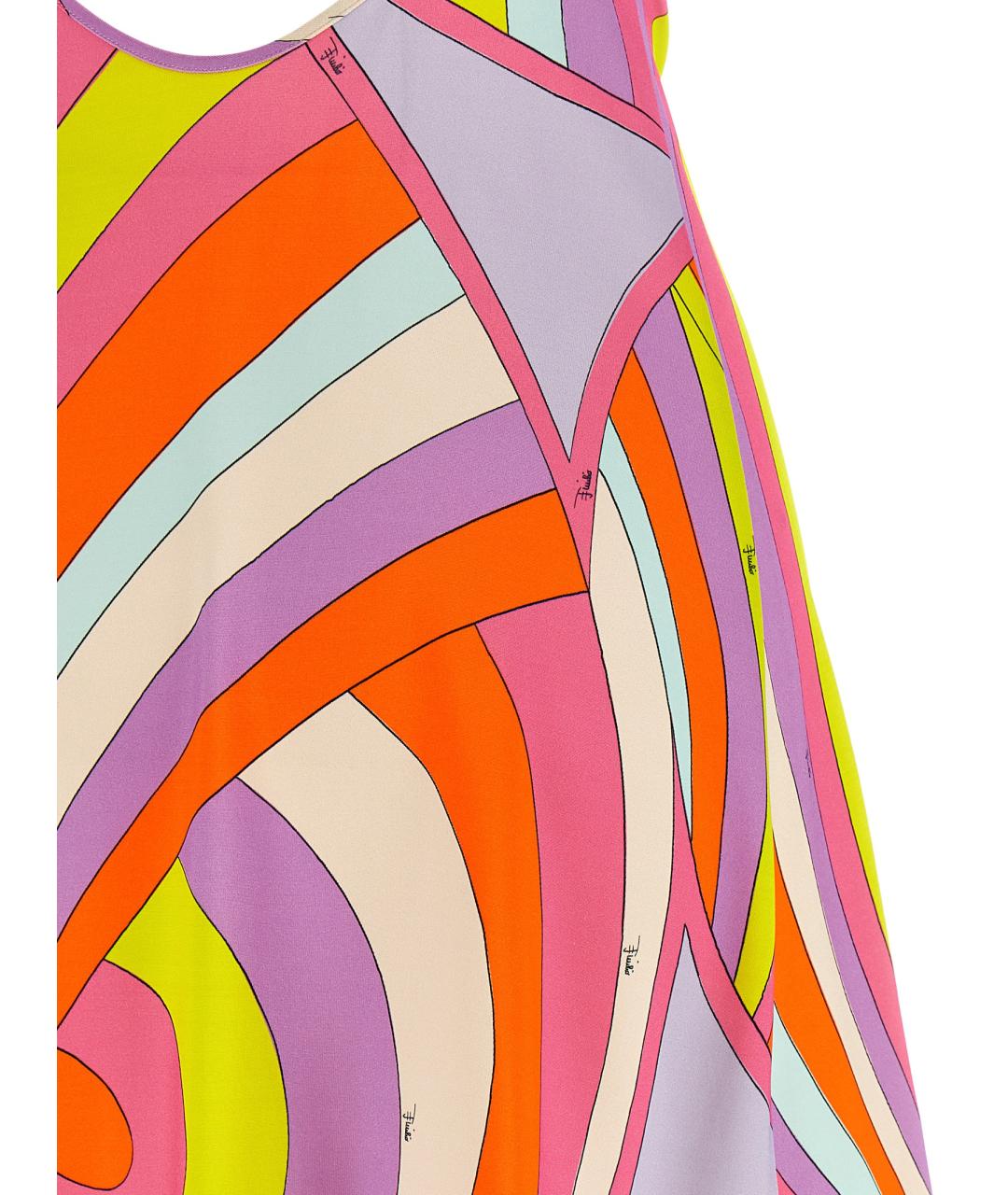 EMILIO PUCCI Мульти вискозное повседневное платье, фото 4