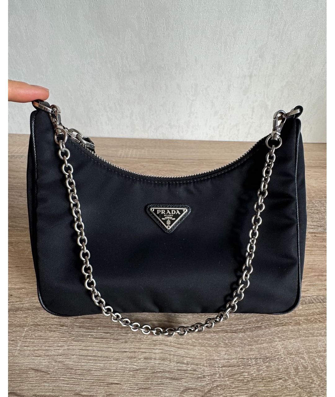 PRADA Черная сумка через плечо, фото 9