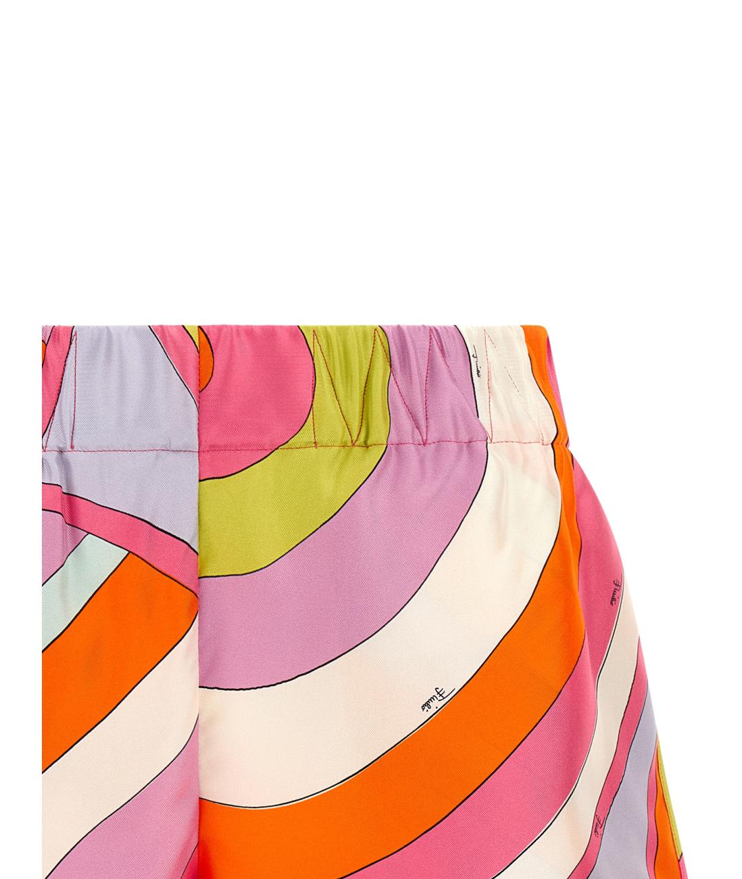 EMILIO PUCCI Мульти шелковые шорты, фото 3