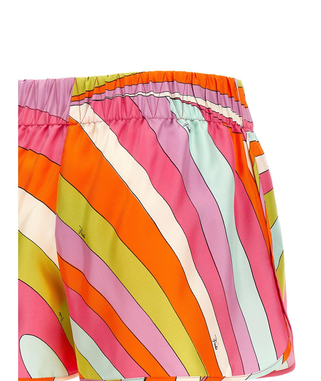 EMILIO PUCCI Мульти шелковые шорты, фото 4
