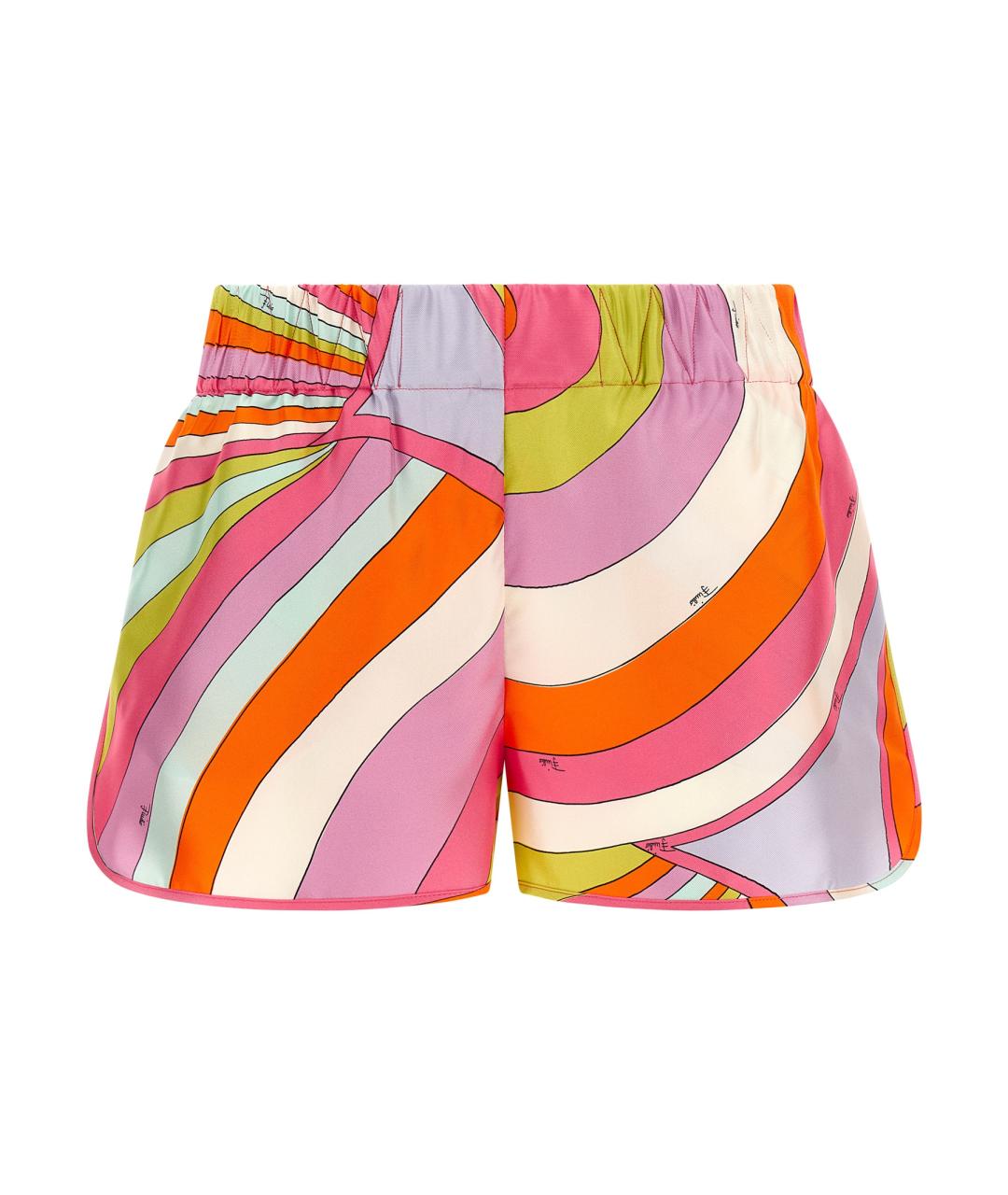 EMILIO PUCCI Мульти шелковые шорты, фото 1