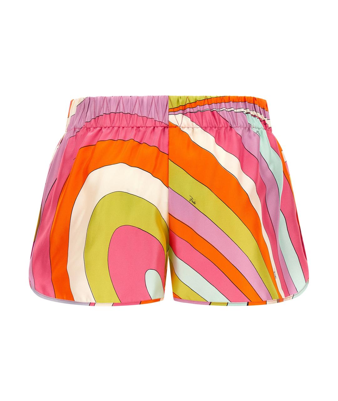 EMILIO PUCCI Мульти шелковые шорты, фото 2