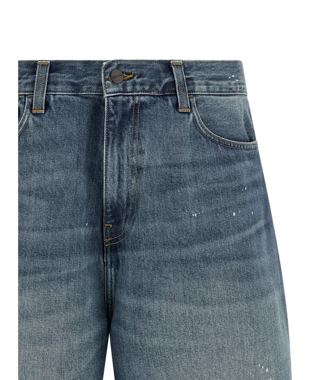 CARHARTT WIP Синие хлопковые шорты, фото 3