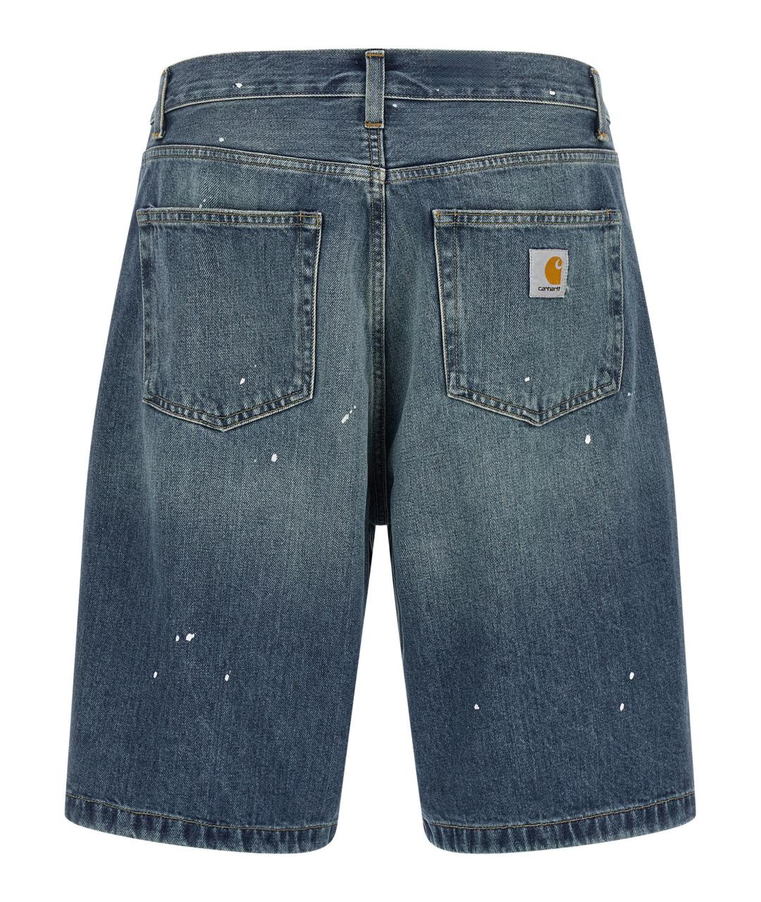 CARHARTT WIP Синие хлопковые шорты, фото 2