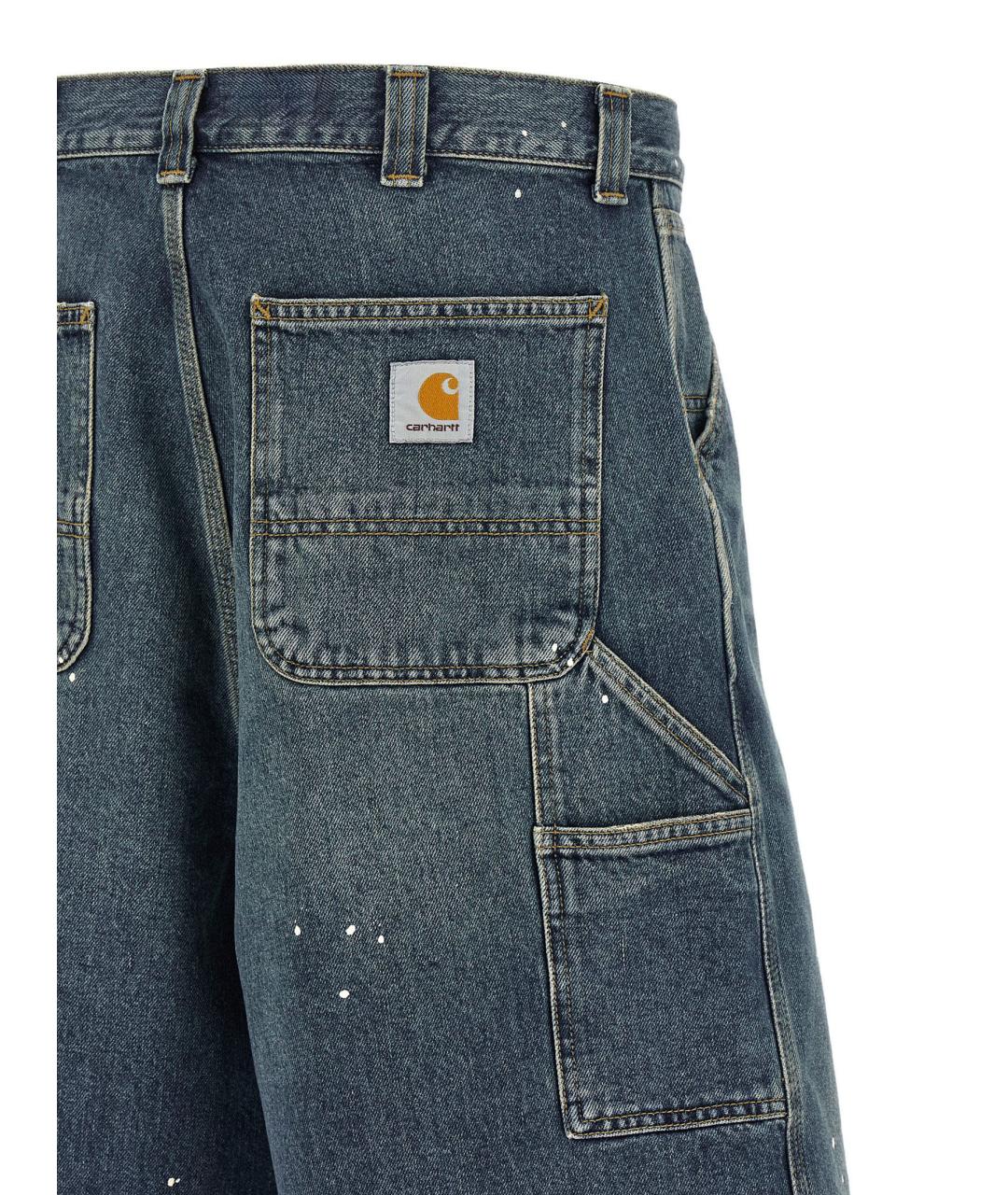 CARHARTT WIP Синие хлопковые шорты, фото 4