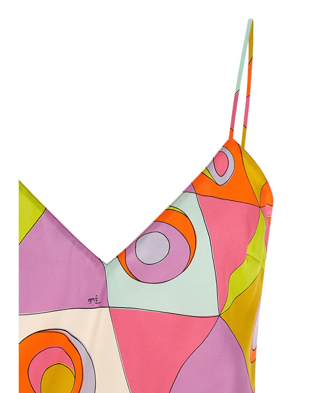 EMILIO PUCCI Мульти шелковая блузы, фото 3