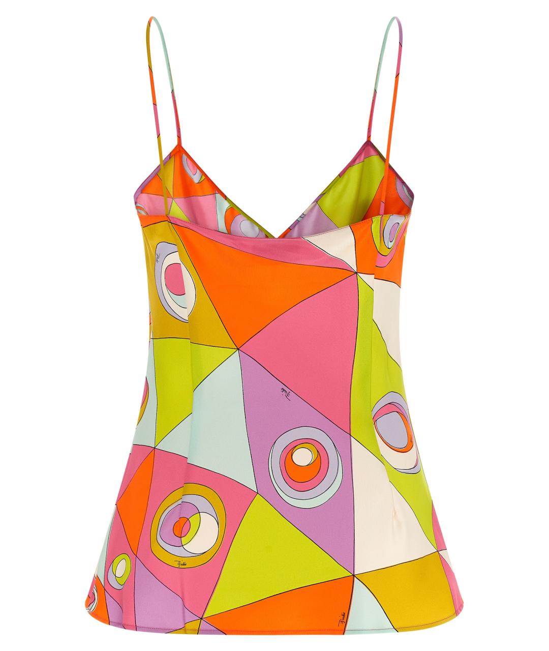 EMILIO PUCCI Мульти шелковая блузы, фото 2