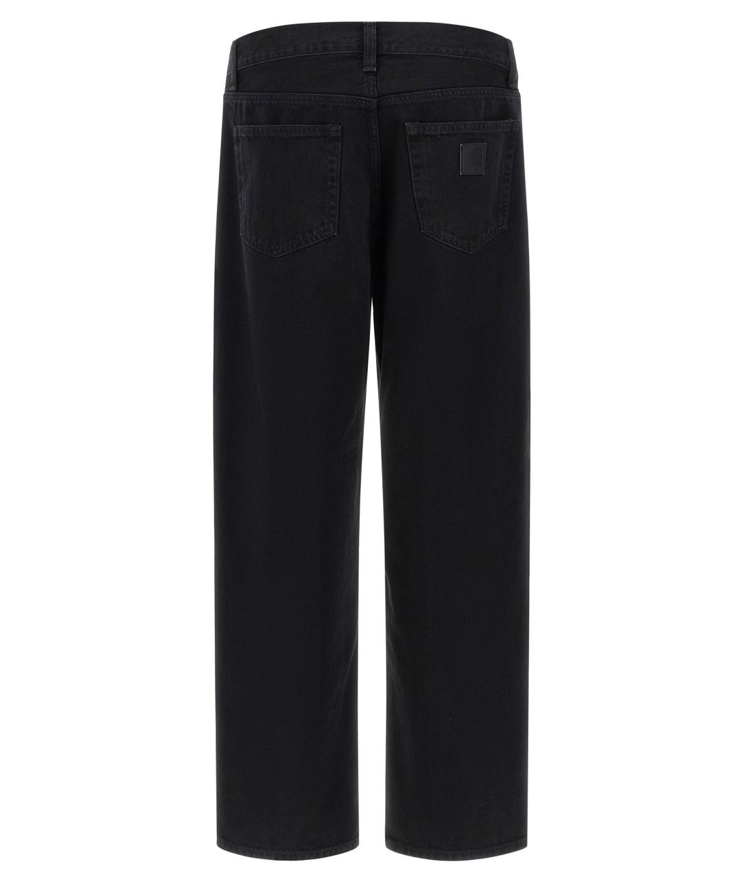 CARHARTT WIP Черные хлопковые прямые джинсы, фото 2