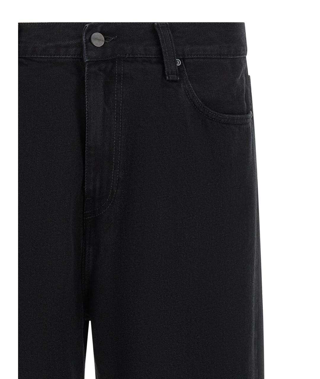 CARHARTT WIP Черные хлопковые прямые джинсы, фото 3