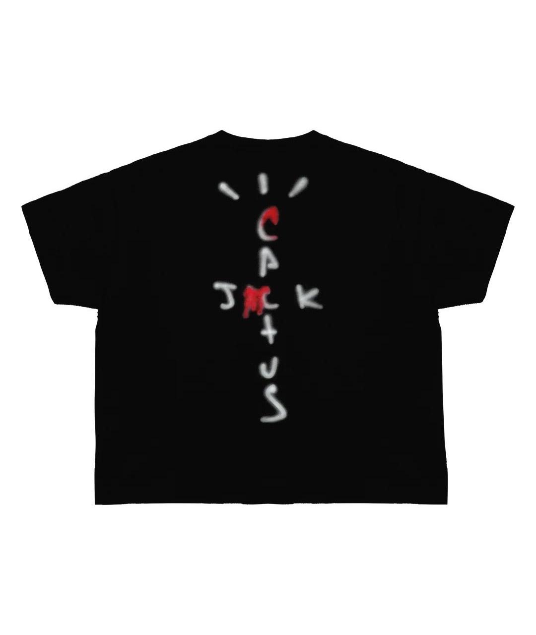CACTUS JACK BY TRAVIS SCOTT Черная хлопковая футболка, фото 2