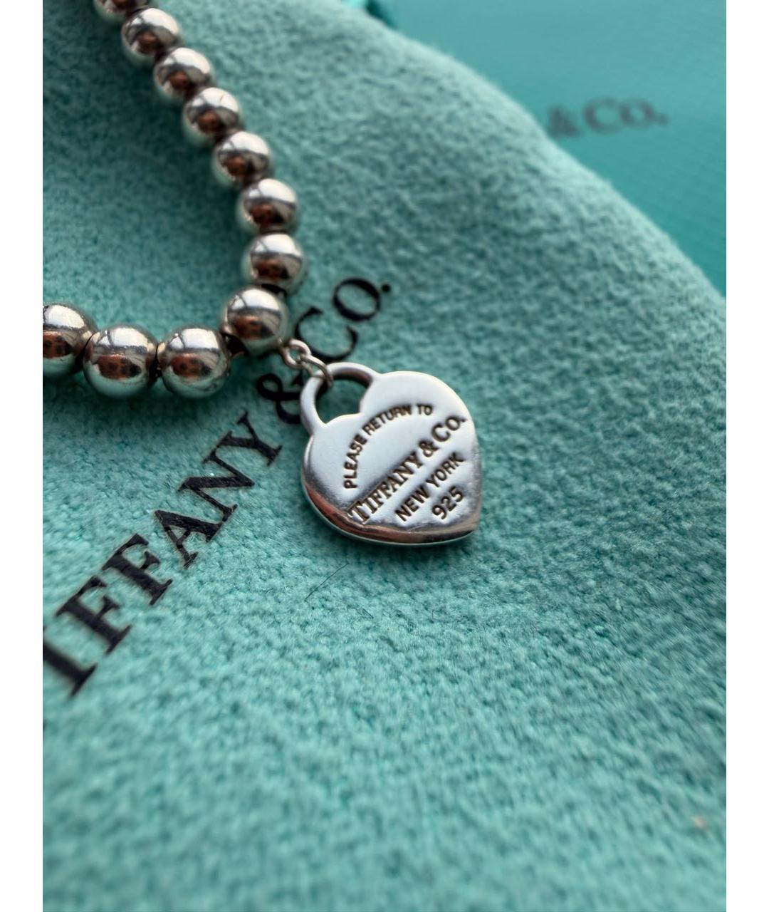 TIFFANY&CO Бирюзовый серебряный браслет, фото 8