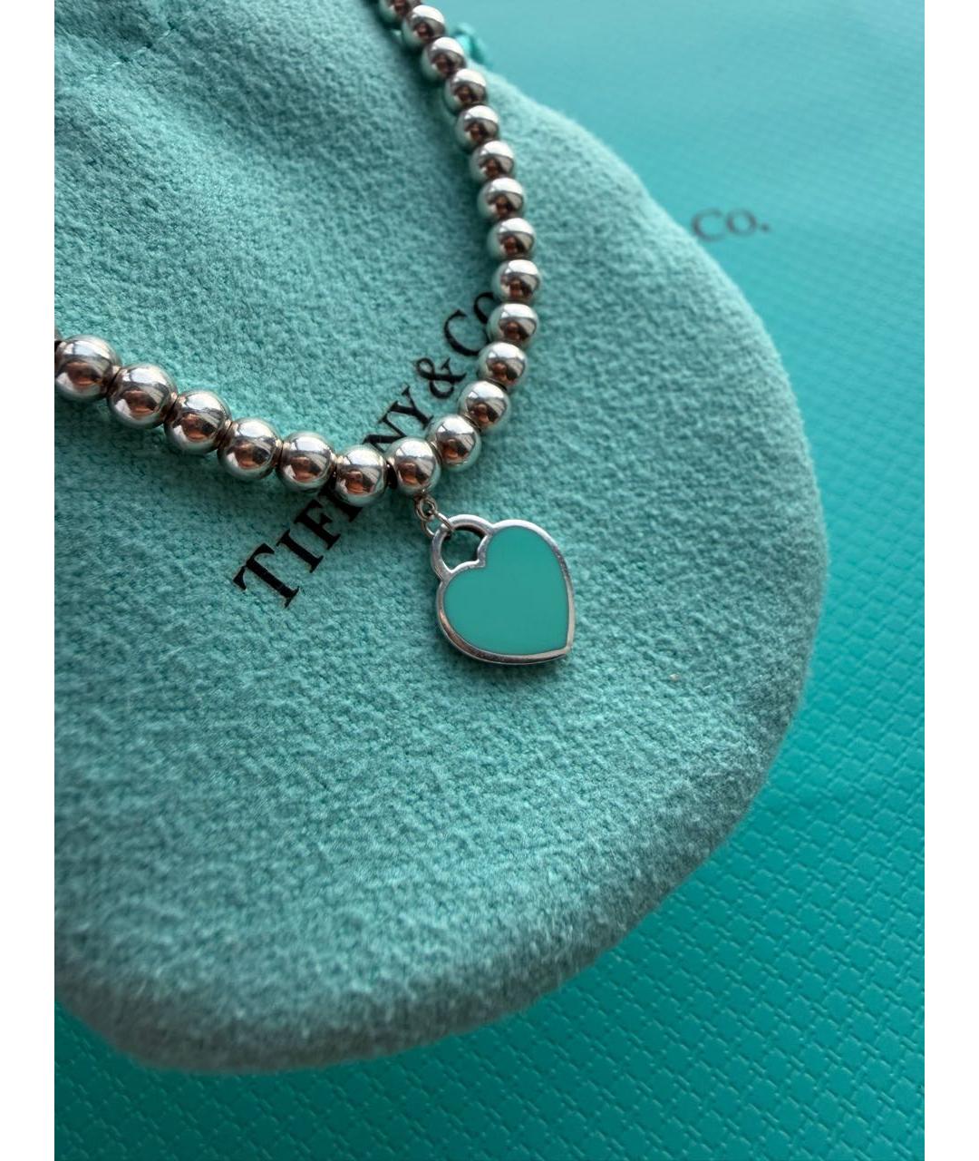 TIFFANY&CO Бирюзовый серебряный браслет, фото 3