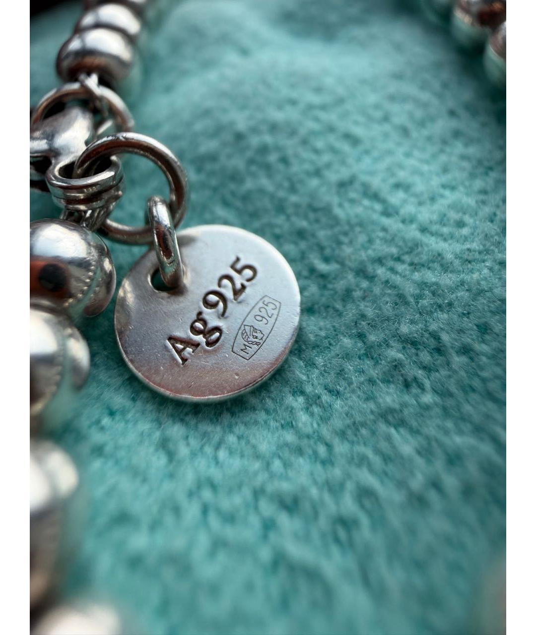 TIFFANY&CO Бирюзовый серебряный браслет, фото 5