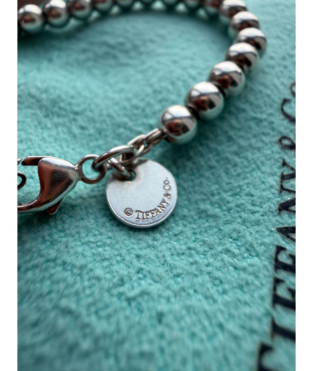 TIFFANY&CO Бирюзовый серебряный браслет, фото 6