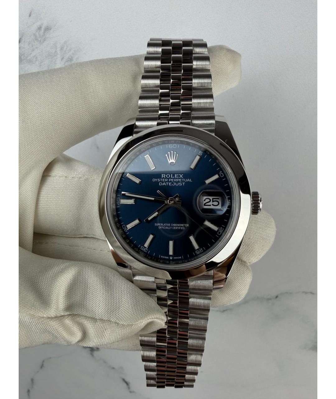 ROLEX Темно-синие часы, фото 2