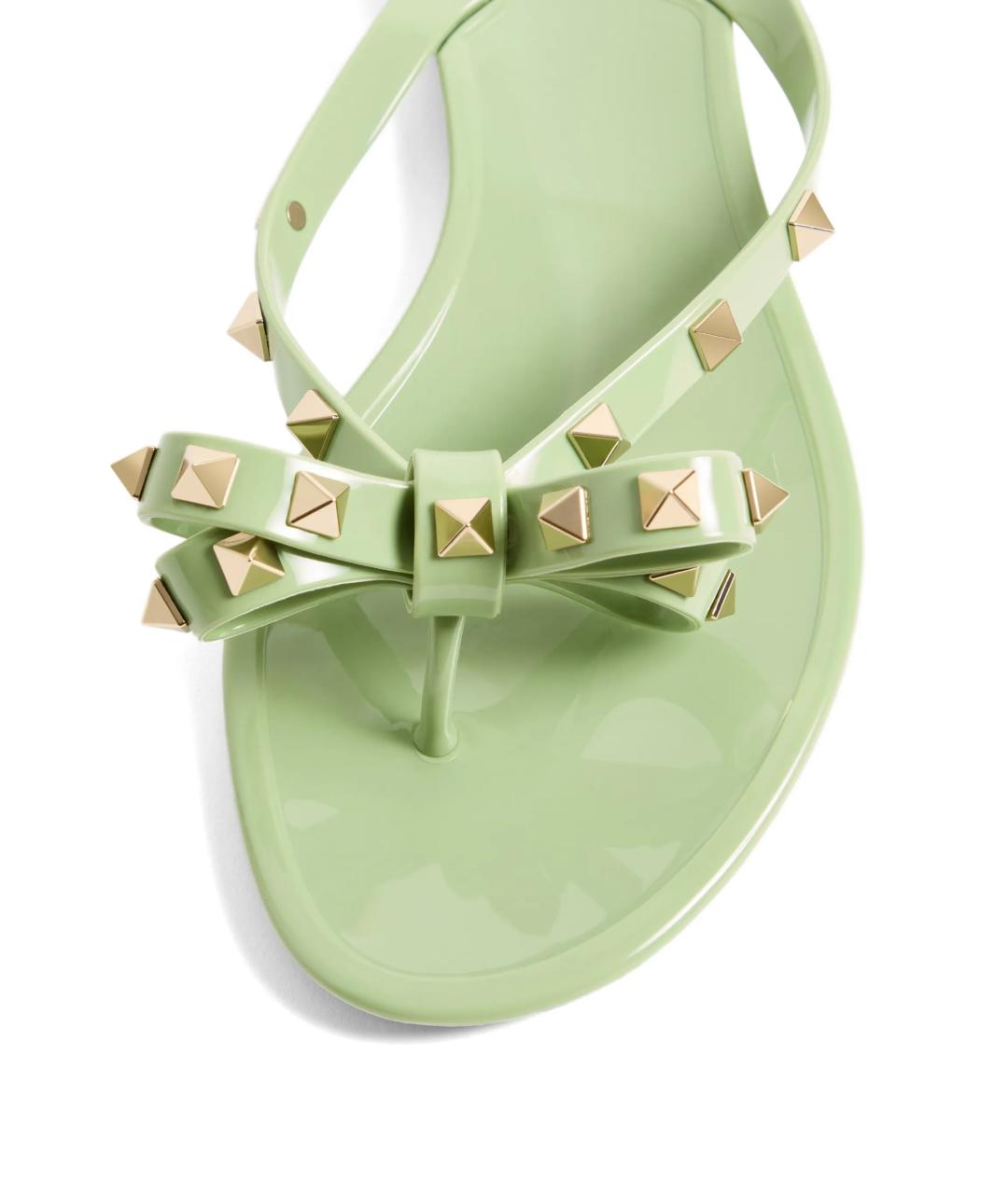 VALENTINO Зеленые шлепанцы, фото 5