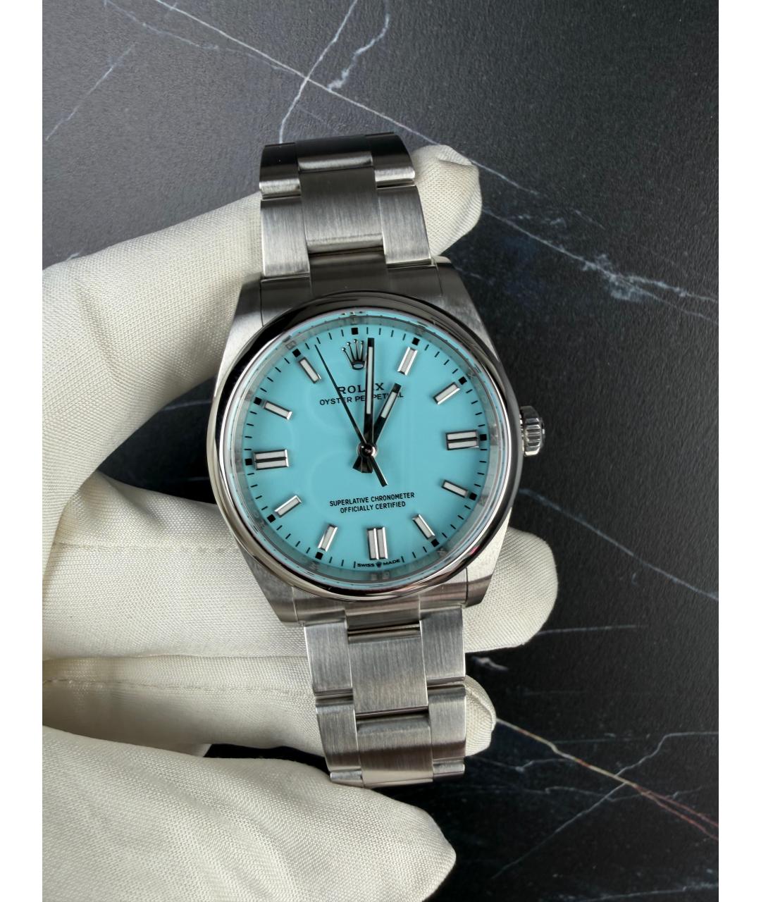 ROLEX Голубые часы, фото 2