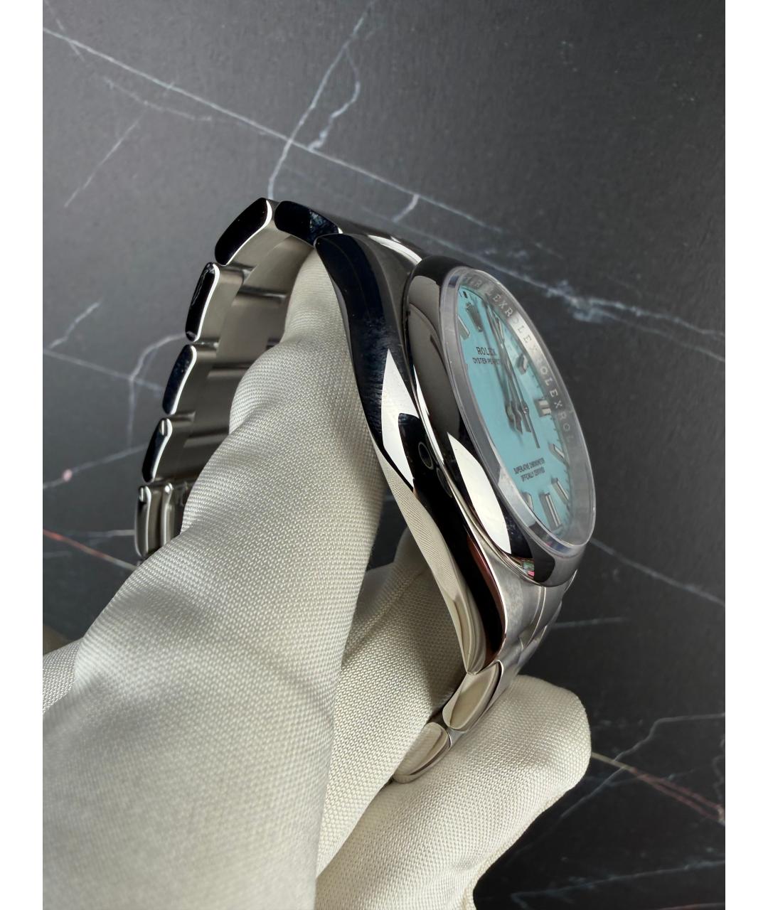 ROLEX Голубые часы, фото 5